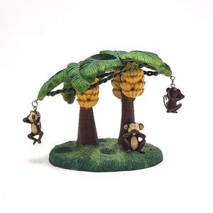 Essential Home Spunky Monkey Toothbrush Holder Novelty Jungle Banana Tree